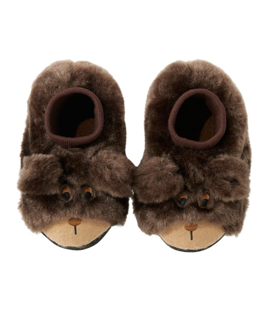 Toddlers' Animal Paws Slippers, Brown Bear, small image number 1