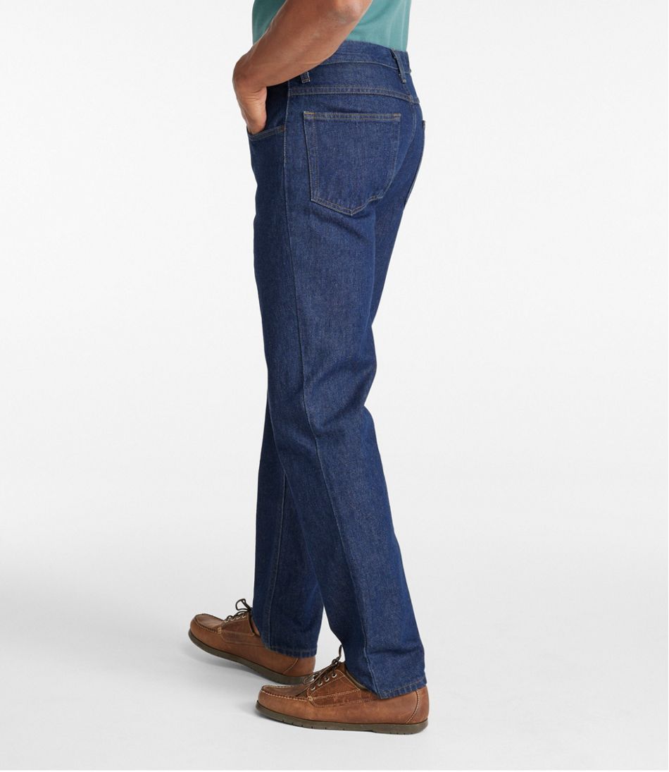 Straight Fit Stretch Jean in Faded Wash