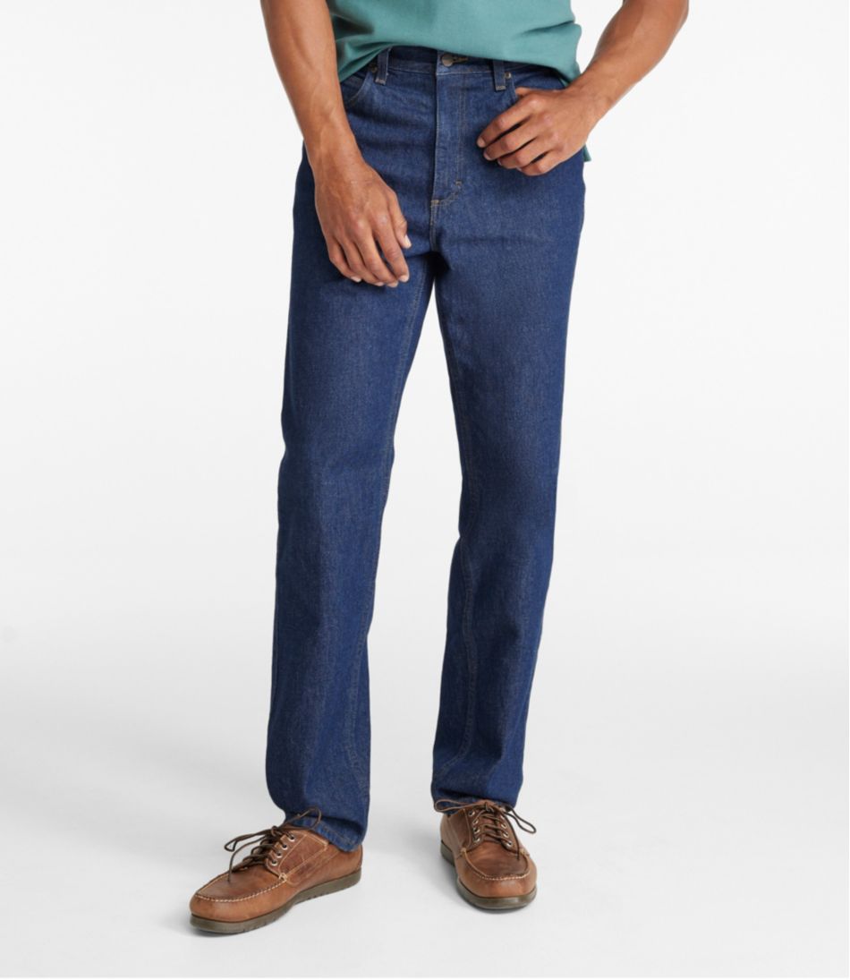 Two-tone double-waistband jeans Natural