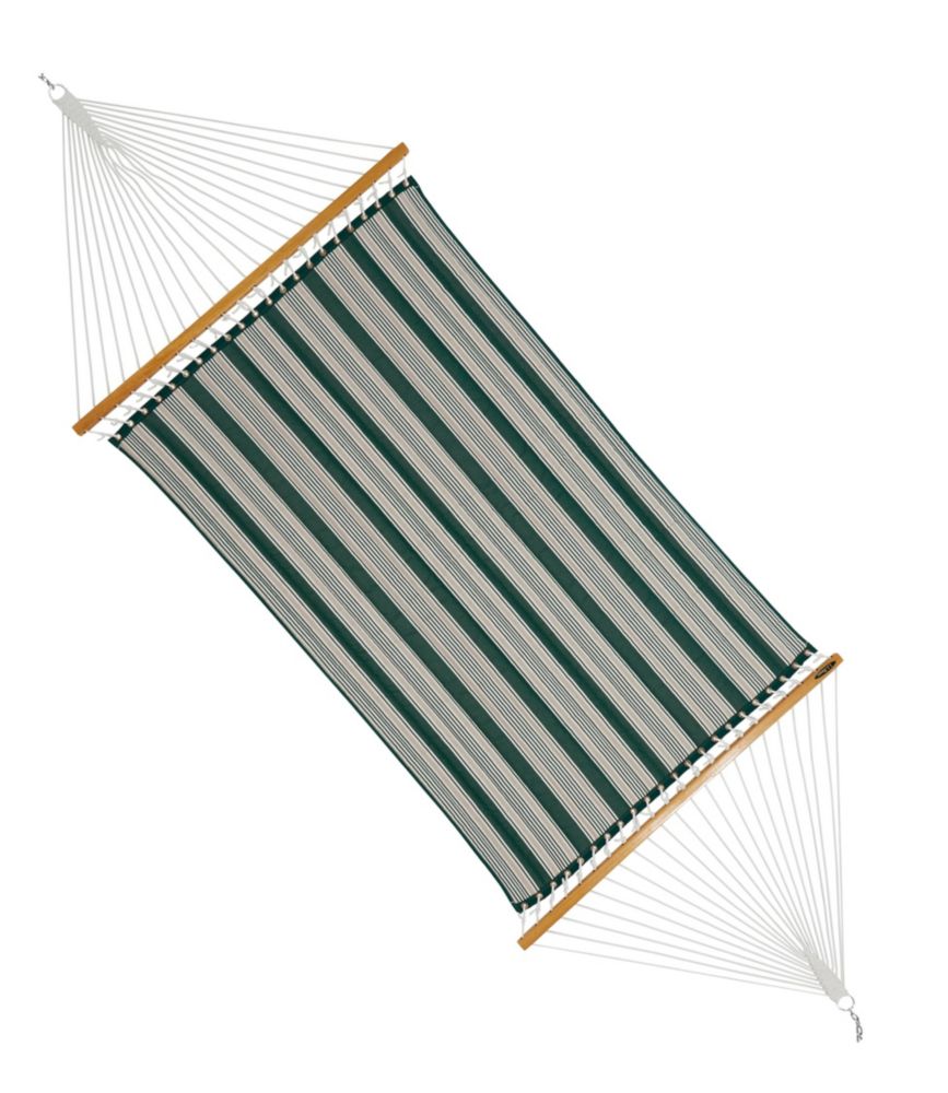 Quilted Sunbrella Hammock, Green/Sand Multi, small image number 1