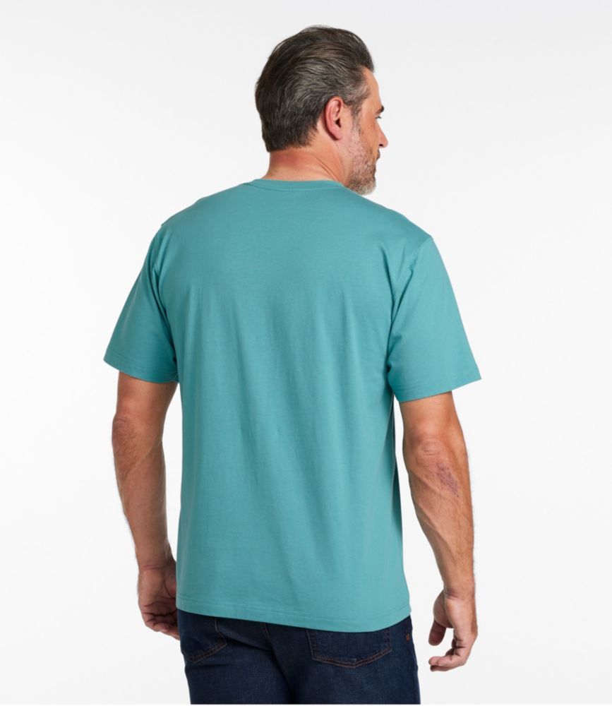 Men's Carefree Unshrinkable Tee, Traditional Fit Short-Sleeve, Soft Spruce, small image number 3