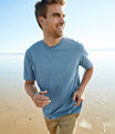 Men's Carefree Unshrinkable T-Shirt Slightly Fitted, Gray Heather, small image number 5
