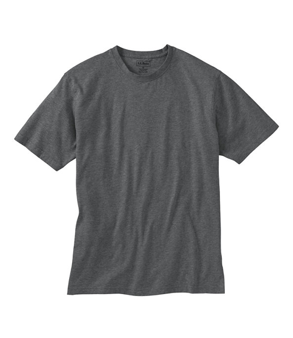 Men's Carefree Unshrinkable T-Shirt Slightly Fitted, Charcoal Heather, largeimage number 0