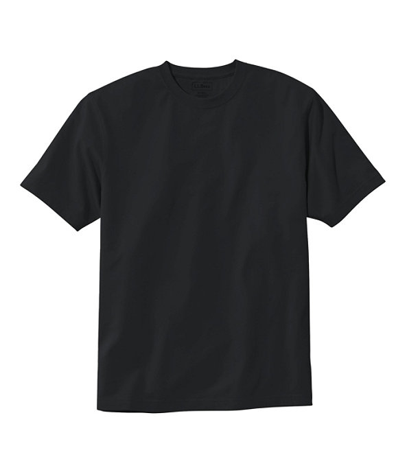 Men's Carefree Unshrinkable T-Shirt Slightly Fitted, Black, large image number 0