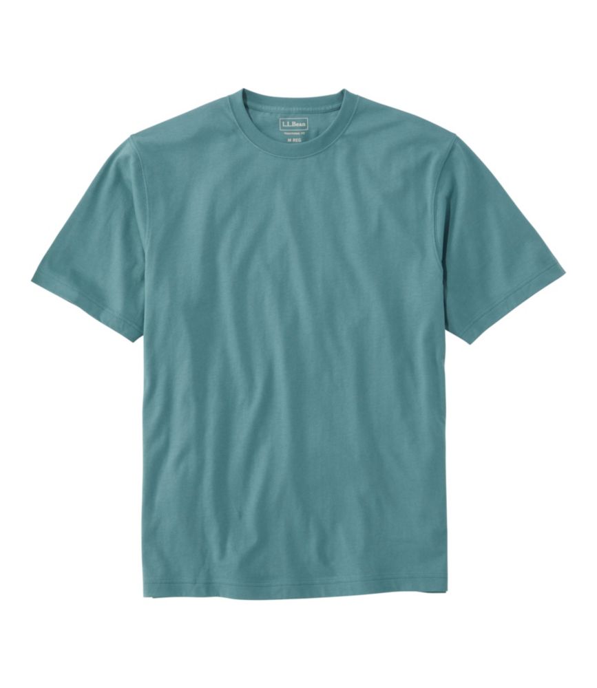 L.L.Bean Men s Carefree Unshrinkable Tee Delta Blue L