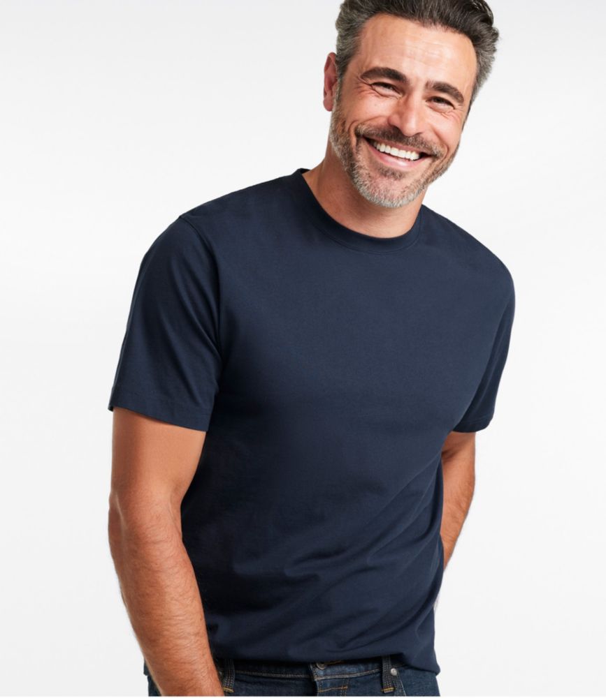 Men's Carefree Unshrinkable Tee, Traditional Fit Short-Sleeve