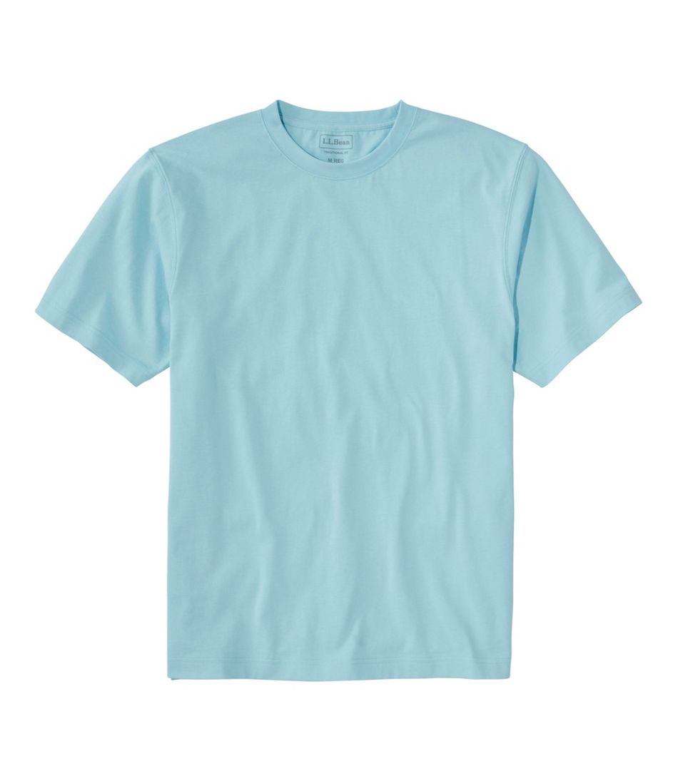Men's 100% Cotton Green Ribbed Neck T-Shirt