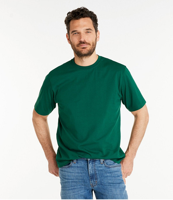 Men's Carefree Unshrinkable T-Shirt Slightly Fitted, Delta Blue, large image number 1
