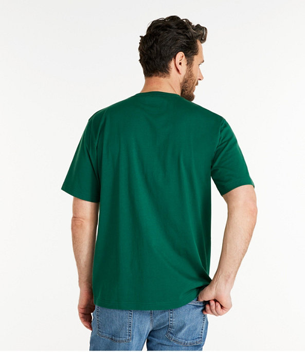 Men's Carefree Unshrinkable T-Shirt Slightly Fitted, Navy Blue, large image number 2
