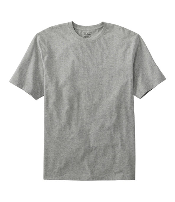 Men's Carefree Unshrinkable T-Shirt Slightly Fitted, Gray Heather, large image number 0