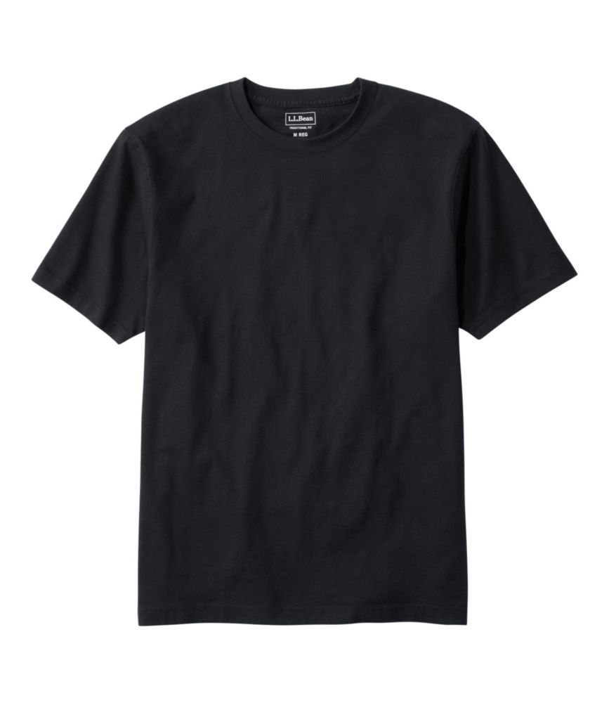Men's Carefree Unshrinkable T-Shirt Slightly Fitted, Black, large image number 0