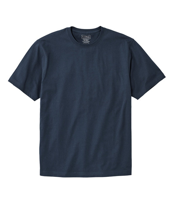 Men's Carefree Unshrinkable T-Shirt Slightly Fitted, Navy Blue, large image number 0