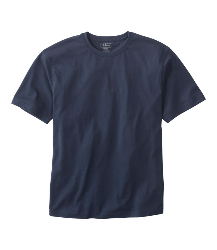 Men's Carefree Unshrinkable T-Shirt Slightly Fitted, Navy Blue, small image number 0