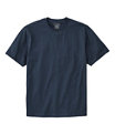Men's Carefree Unshrinkable T-Shirt Slightly Fitted, Navy Blue, small image number 0