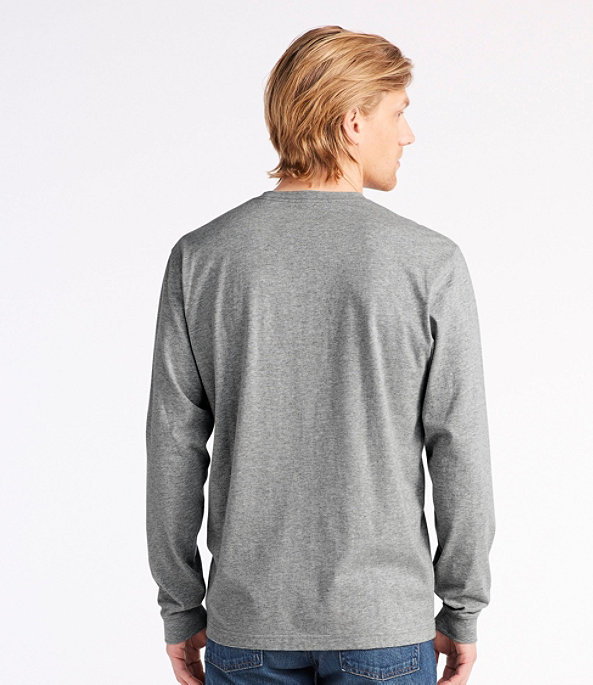 Men's Carefree Long-Sleeve Unshrinkable Shirt, Charcoal Heather, large image number 2