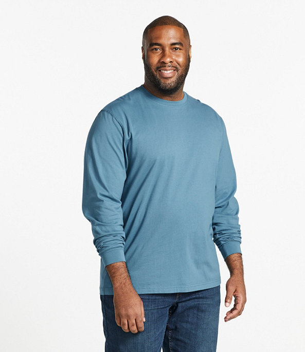 Men's Carefree Long-Sleeve Unshrinkable Shirt, Delta Blue, large image number 3