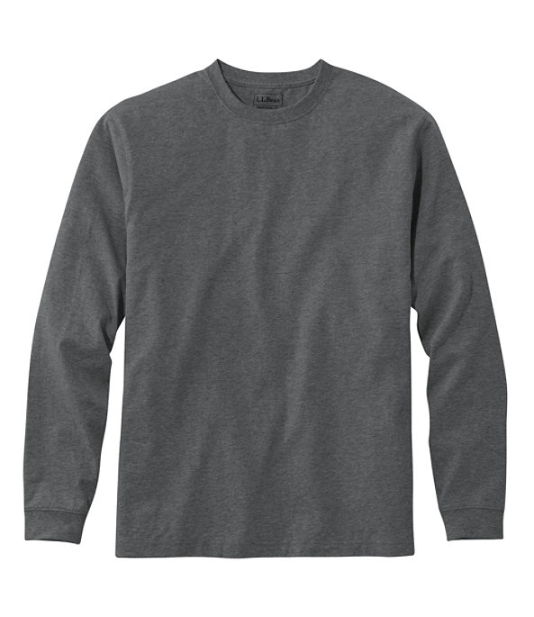 Men's Carefree Long-Sleeve Unshrinkable Shirt, Charcoal Heather, large image number 0