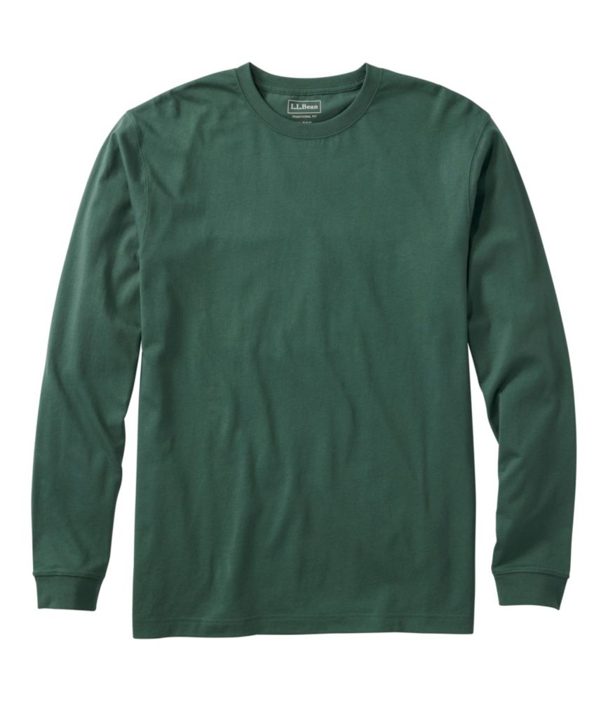Men's Carefree Unshrinkable Tee, Traditional Fit, Long-Sleeve