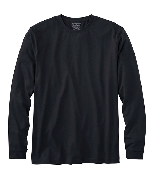 Men's Carefree Long-Sleeve Unshrinkable Shirt, Black, large image number 0