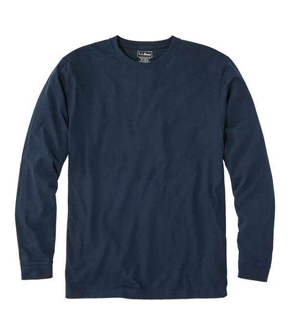 Men's Carefree Long-Sleeve Unshrinkable Shirt, Navy Blue, large image number 0