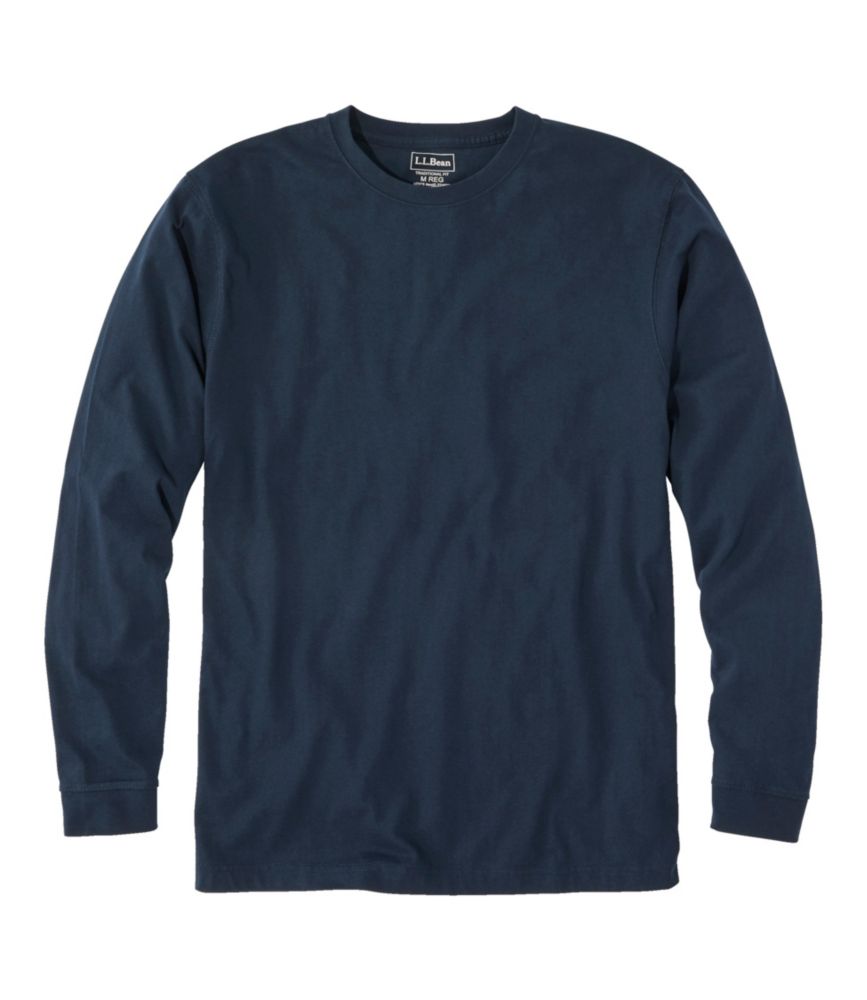 Men's Carefree Long-Sleeve Unshrinkable Shirt, Navy Blue, small image number 0