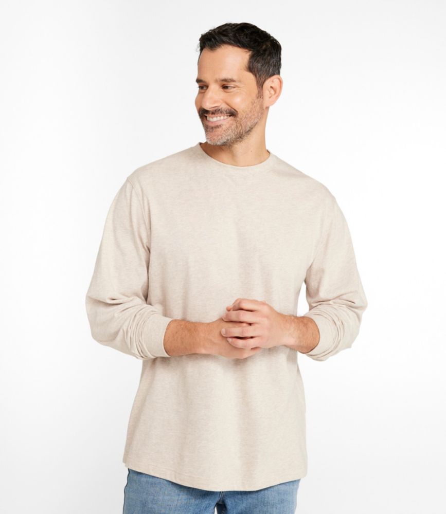 Men's Carefree Unshrinkable Tee, Traditional Fit, Long-Sleeve