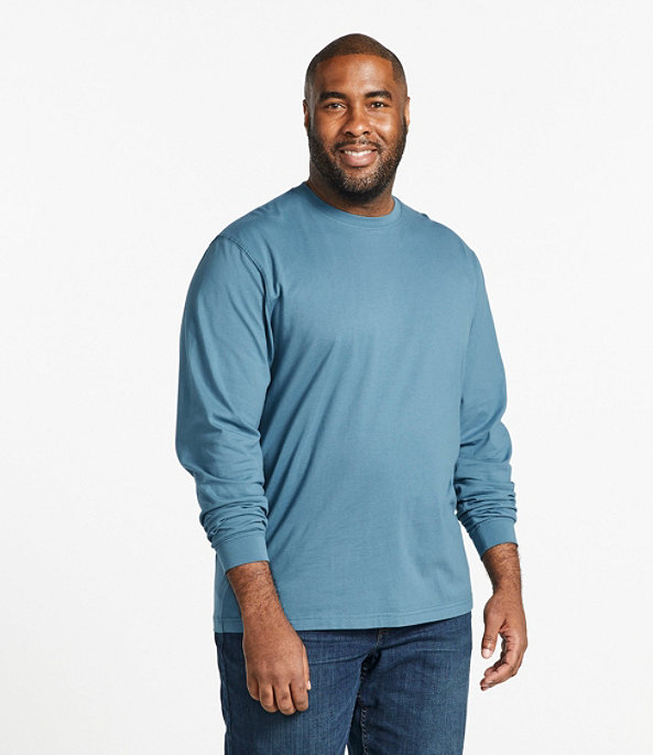 L.L.Bean Men's Carefree Unshrinkable Long Sleeve T