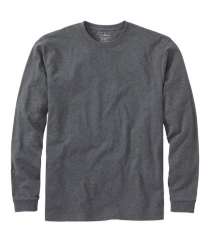 L.L.Bean Men's Carefree Unshrinkable Long Sleeve T