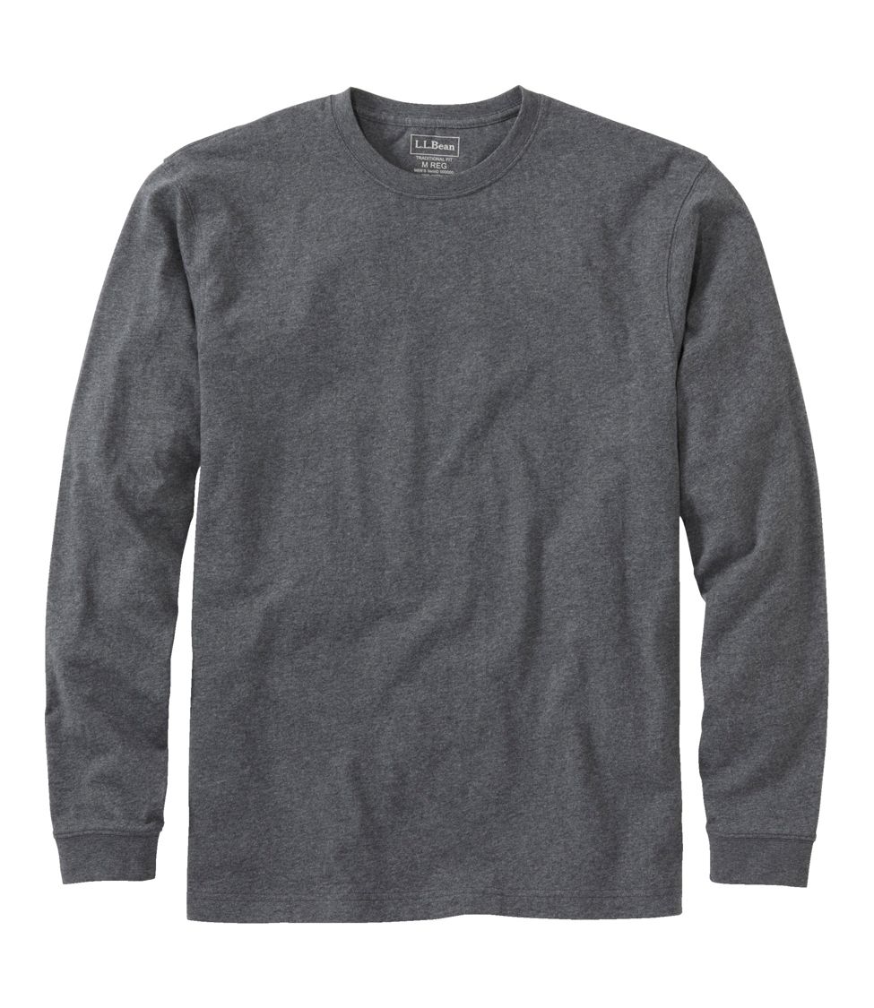 Men's Carefree Unshrinkable Tee, Traditional Fit, Long-Sleeve at