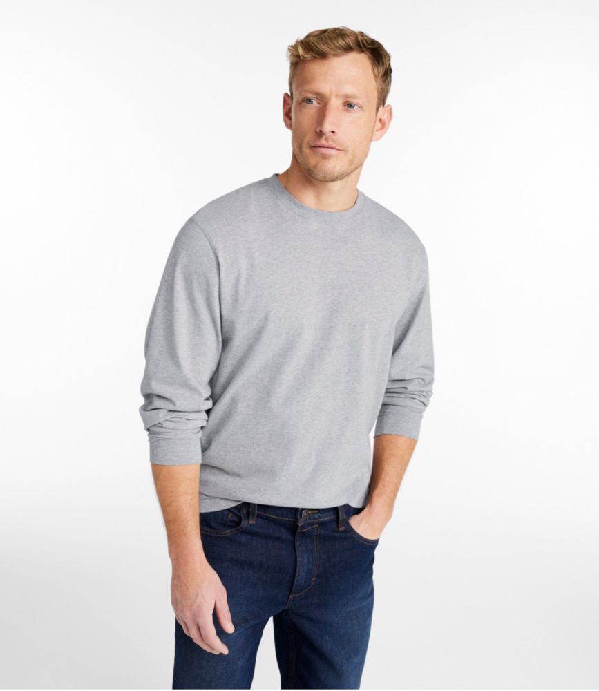 Men's Carefree Unshrinkable Tee, Traditional Fit, Long-Sleeve