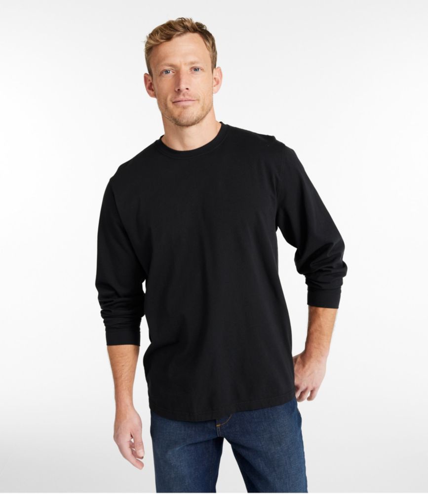 Men's Carefree Unshrinkable Tee, Traditional Fit, Long-Sleeve