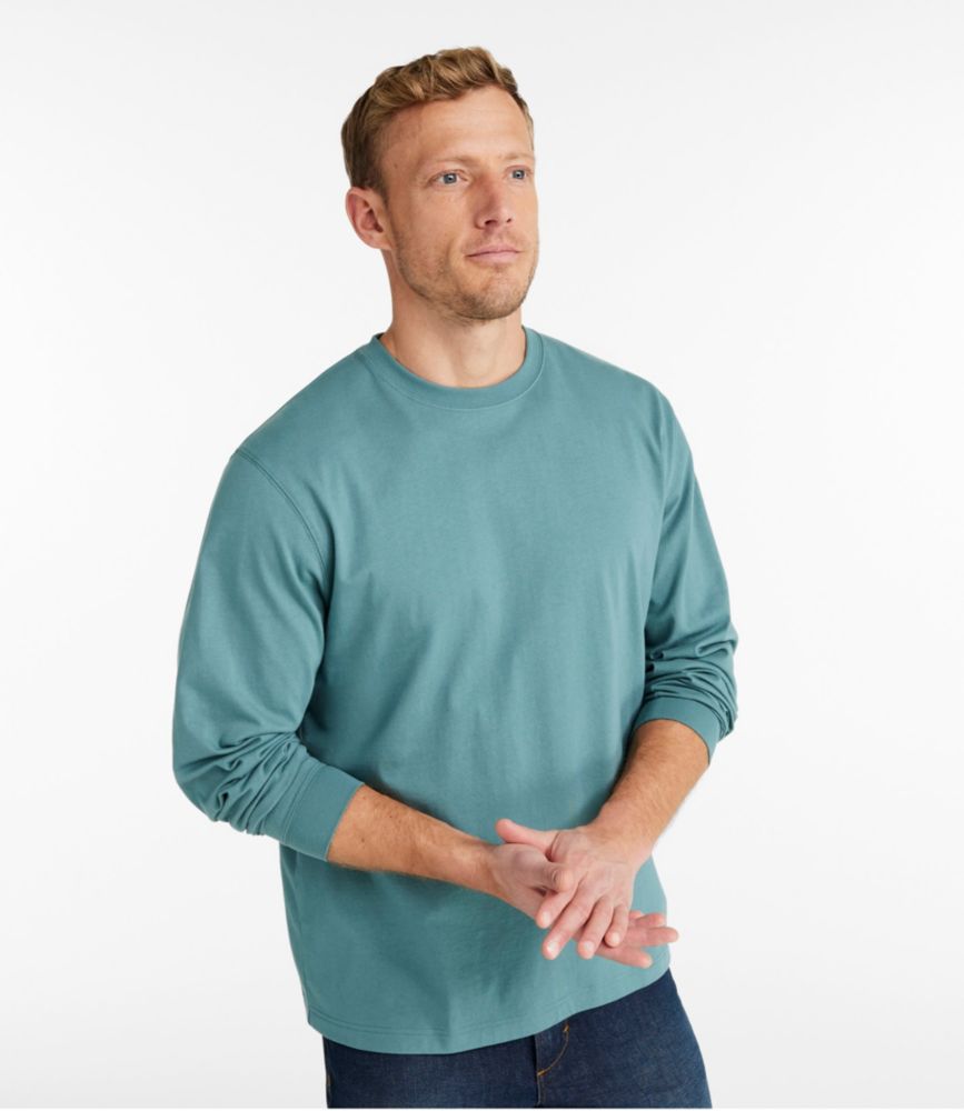 Men's Carefree Unshrinkable Tee, Traditional Fit, Long-Sleeve