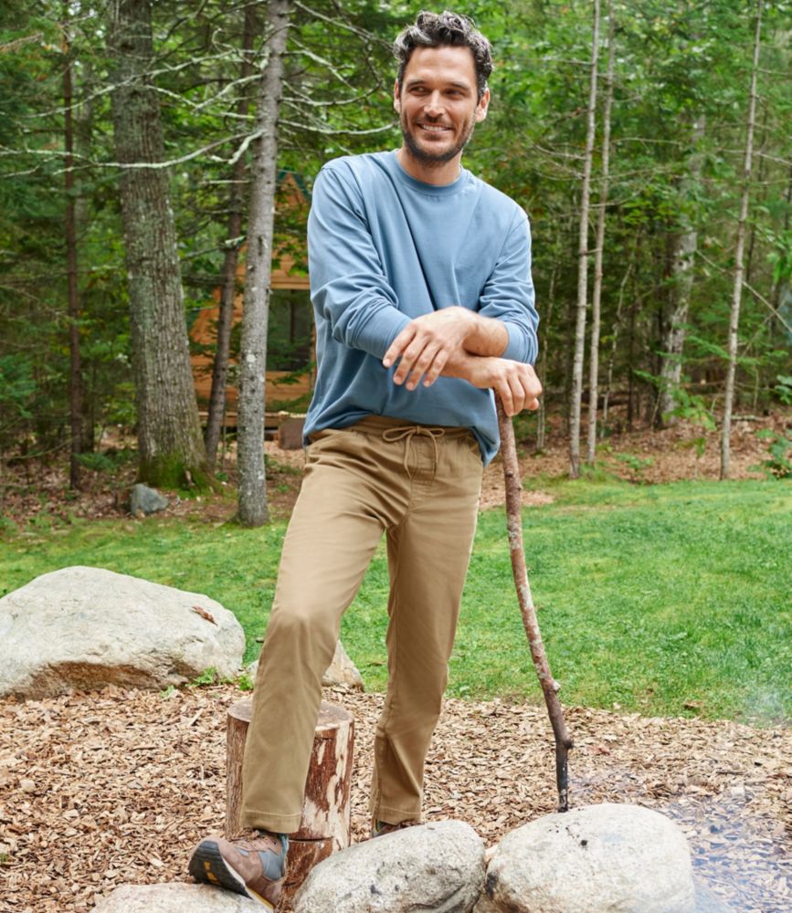 Men's Carefree Unshrinkable Tee, Traditional Fit, Long-Sleeve