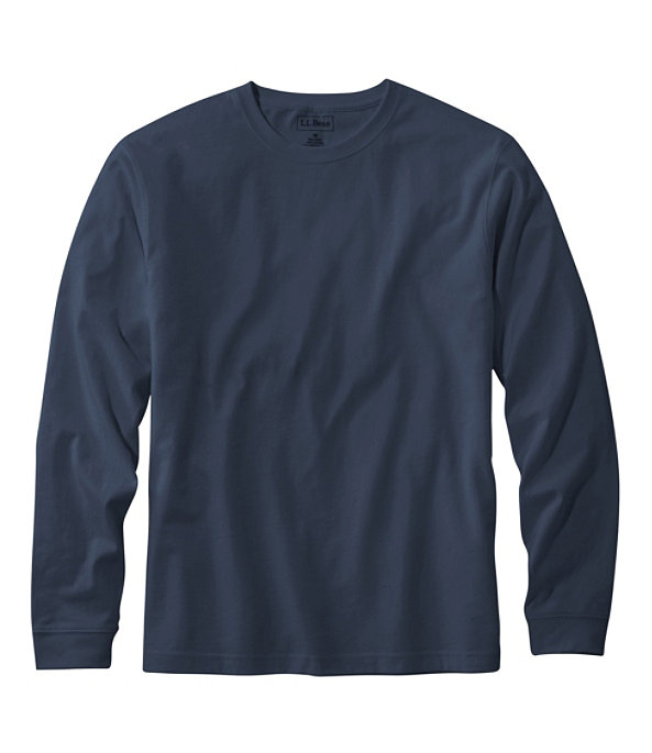 Men's Carefree Long-Sleeve Unshrinkable Shirt, Navy Blue, large image number 0
