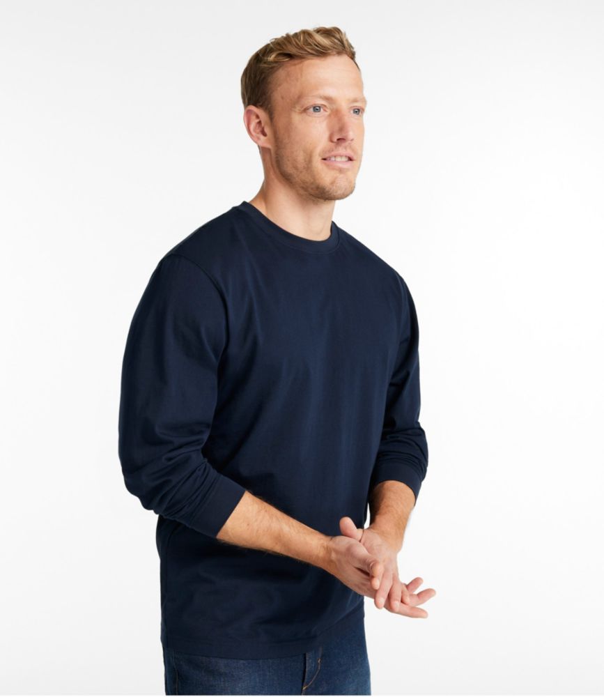 Men's Carefree Unshrinkable Tee, Traditional Fit, Long-Sleeve