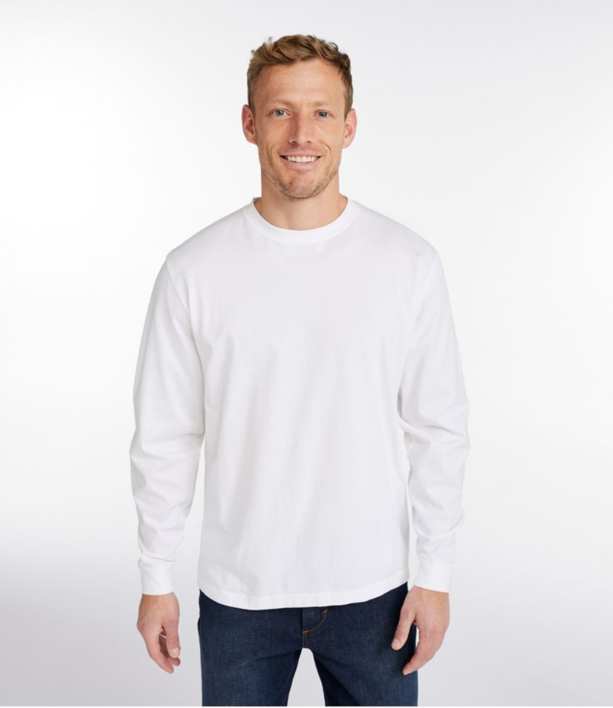 Men's Carefree Unshrinkable Tee, Traditional Fit, Long-Sleeve | T-Shirts at L.L.Bean