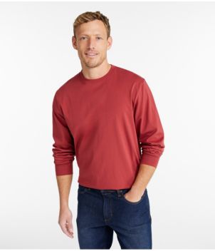 Men's Carefree Unshrinkable Tee, Traditional Fit, Long-Sleeve