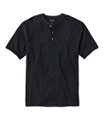 Men's Carefree Unshrinkable Shirt, Henley, Black, small image number 0