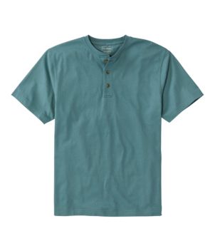 L.L. Bean Polyester Button-Front Shirts for Men