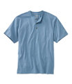Men's Carefree Unshrinkable Shirt, Henley Short-Sleeve, Delta Blue, small image number 0