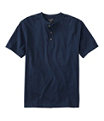 Men's Carefree Unshrinkable Shirt, Henley, Navy Blue, small image number 0