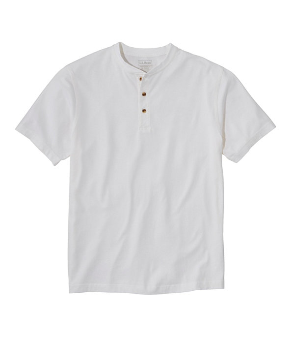 Men's Carefree Unshrinkable Shirt, Henley Short-Sleeve, , large image number 0