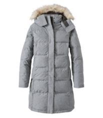 Llbean long down jacket sale