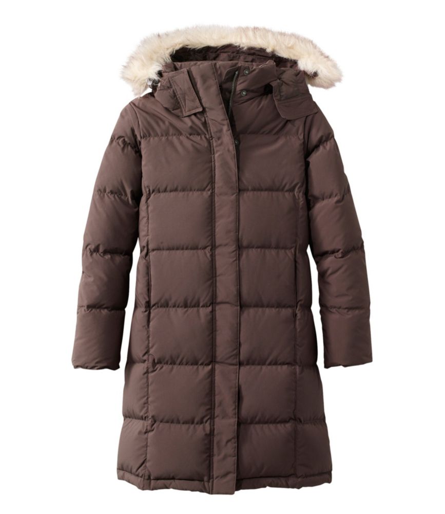 Womens Ultrawarm Winter Coat, Three Quarter Length Chocolate Brown Extra Small, Polyester/Nylon L.L.Bean
