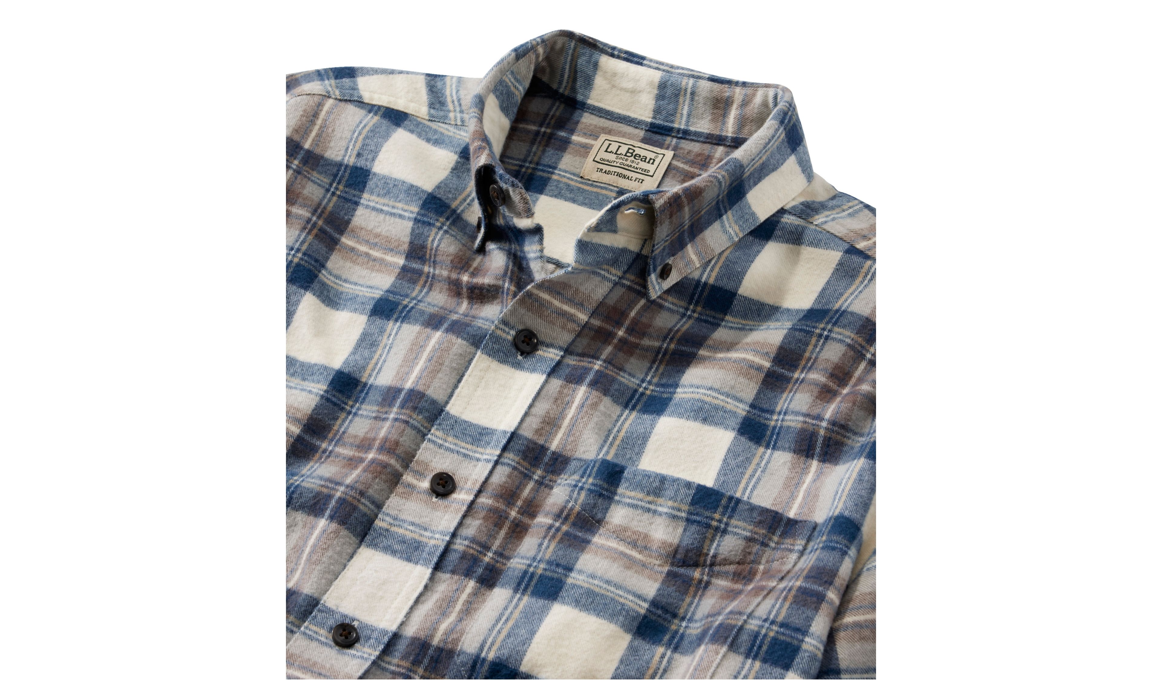 Men's Scotch Plaid Flannel Shirt, Traditional Fit