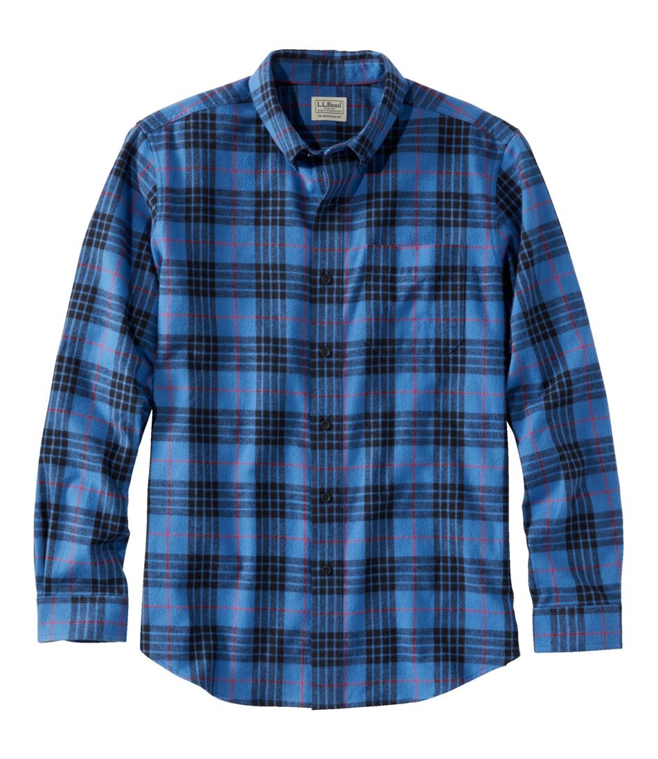 Men's Scotch Plaid Flannel Shirt, Traditional Fit | Casual Button-Down ...