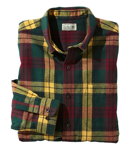 Men's Scotch Plaid Flannel Shirt, Traditional Fit | Free Shipping at L ...