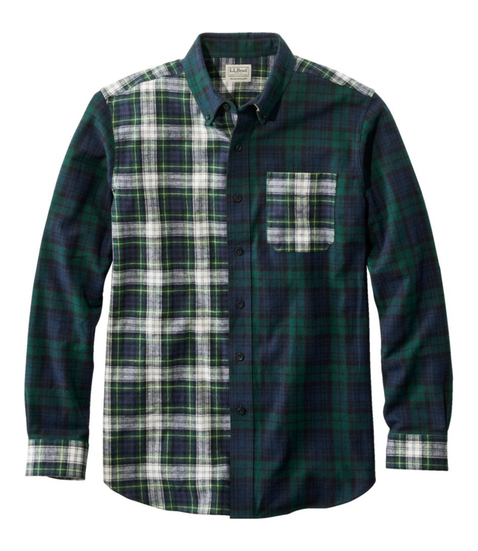 Men's Scotch Plaid Flannel Shirt, Traditional Fit | Casual Button-Down ...
