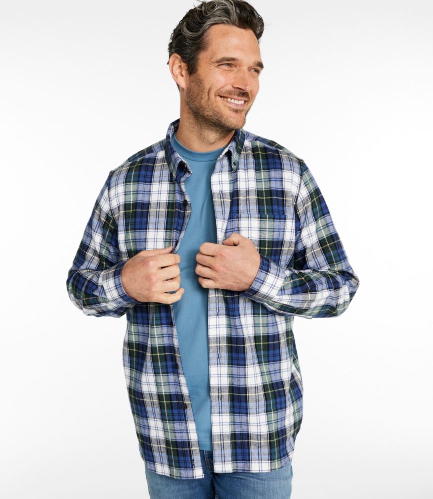 Men's Scotch Plaid Flannel Shirt, Traditional Fit