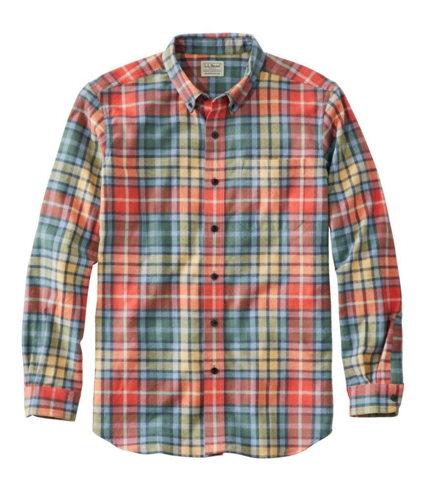 Men's Scotch Plaid Flannel Shirt, Traditional Fit, Washed Buchanan, small image number 1